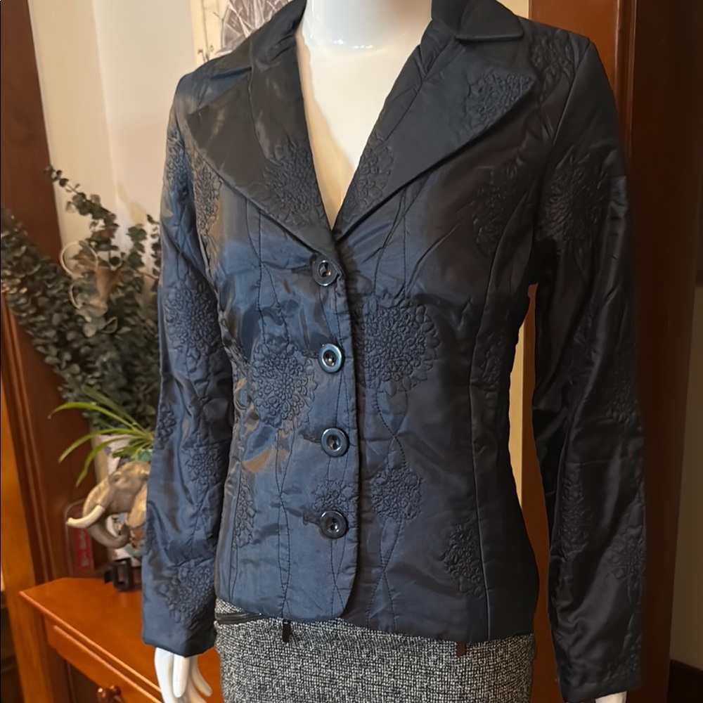 NWT northern reflections size small Elegant Black Floral Women's Jacket